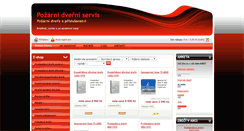 Desktop Screenshot of dvere-pozarni.cz